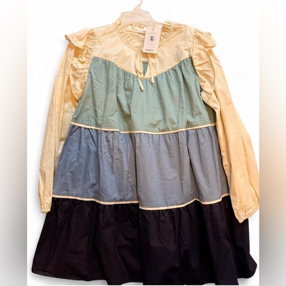 lovelo Dresses & Skirts - Lovelo Tiered Ruffle Mini Dress Cottagecore Prairie Size Small NWT